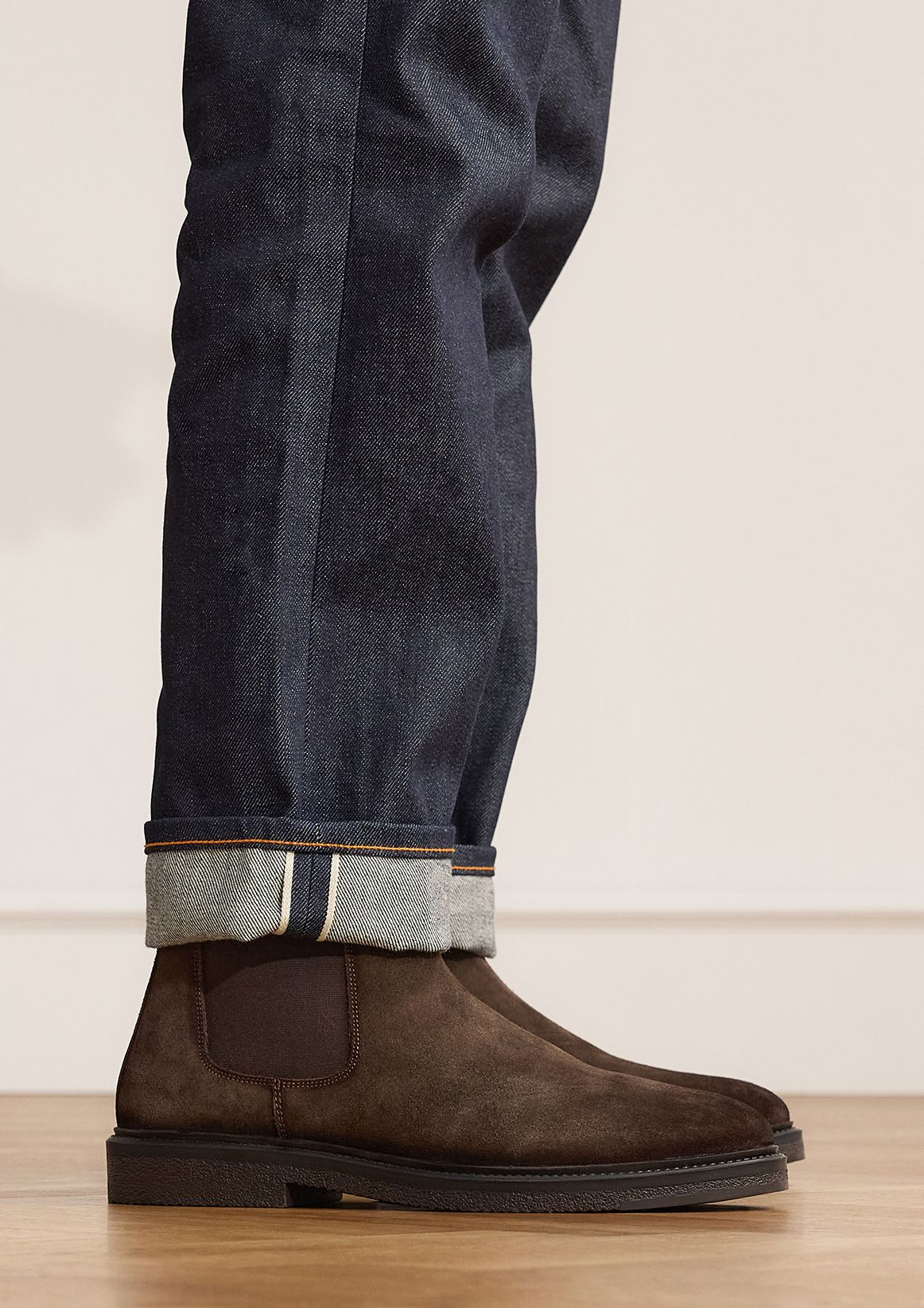 Bruine suède chelsea boots