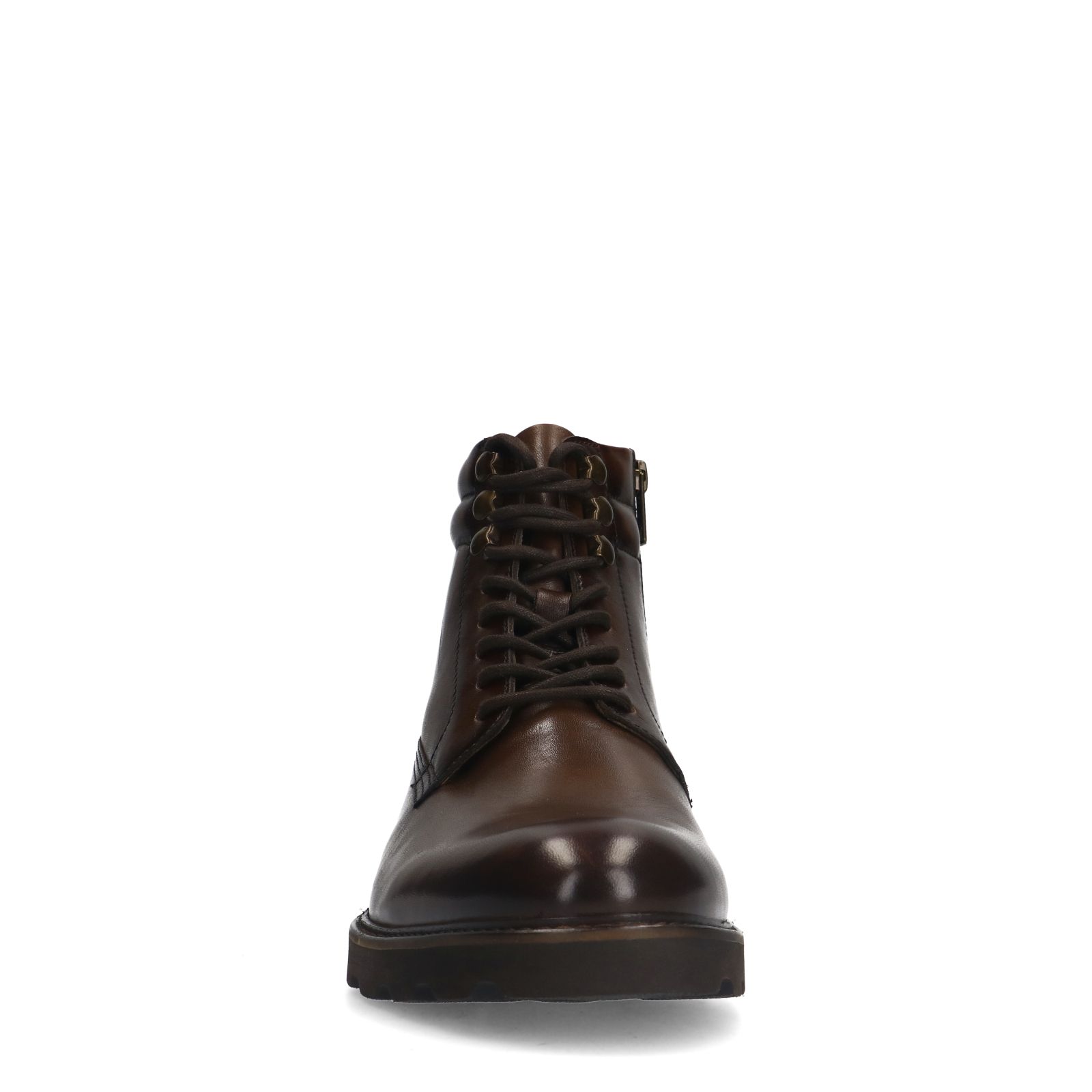 Braune Lederschnürboots