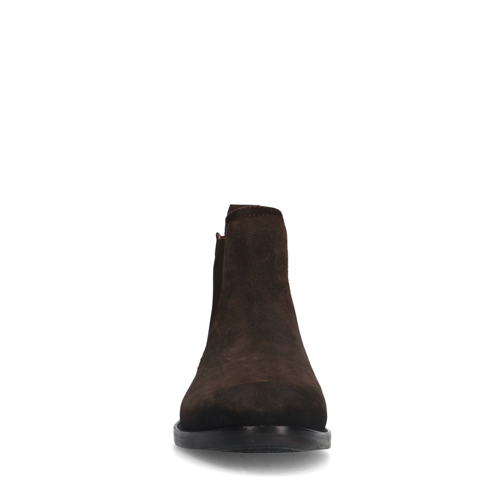 Braune Chelsea Boots aus Veloursleder