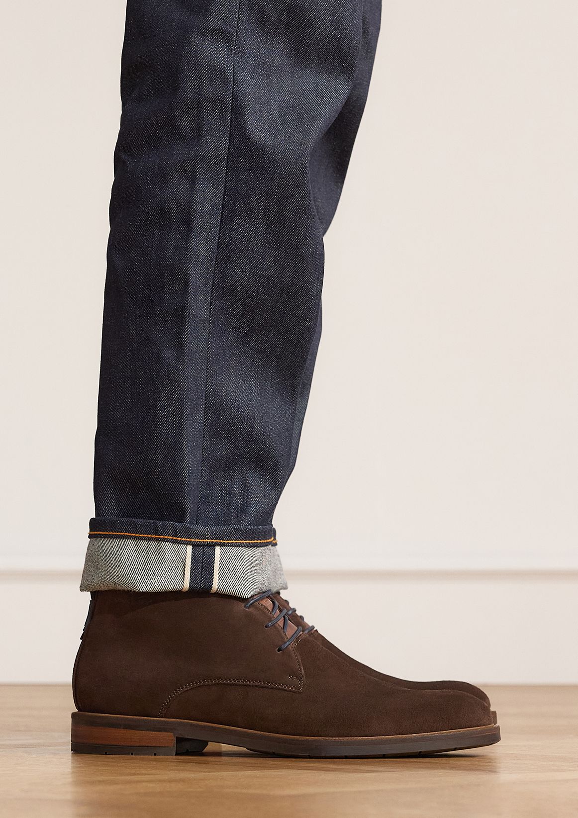 Bruine Boston suède veterboots