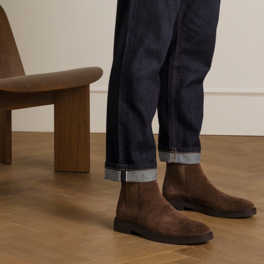 Bruine suède chelsea boots