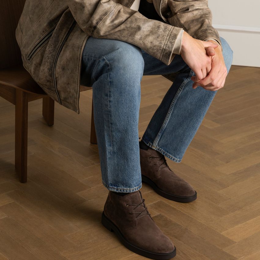 Bruine suède veterboots