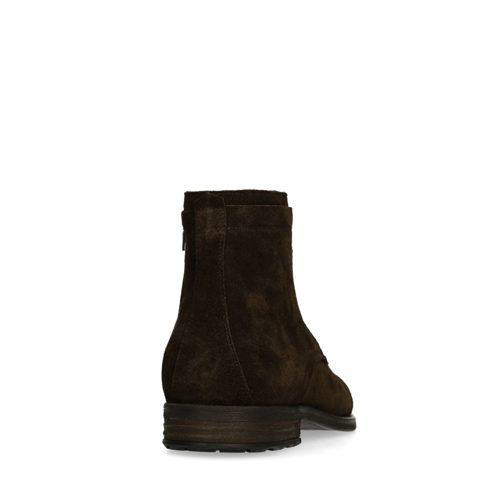 Donkerbruine suède veterboots