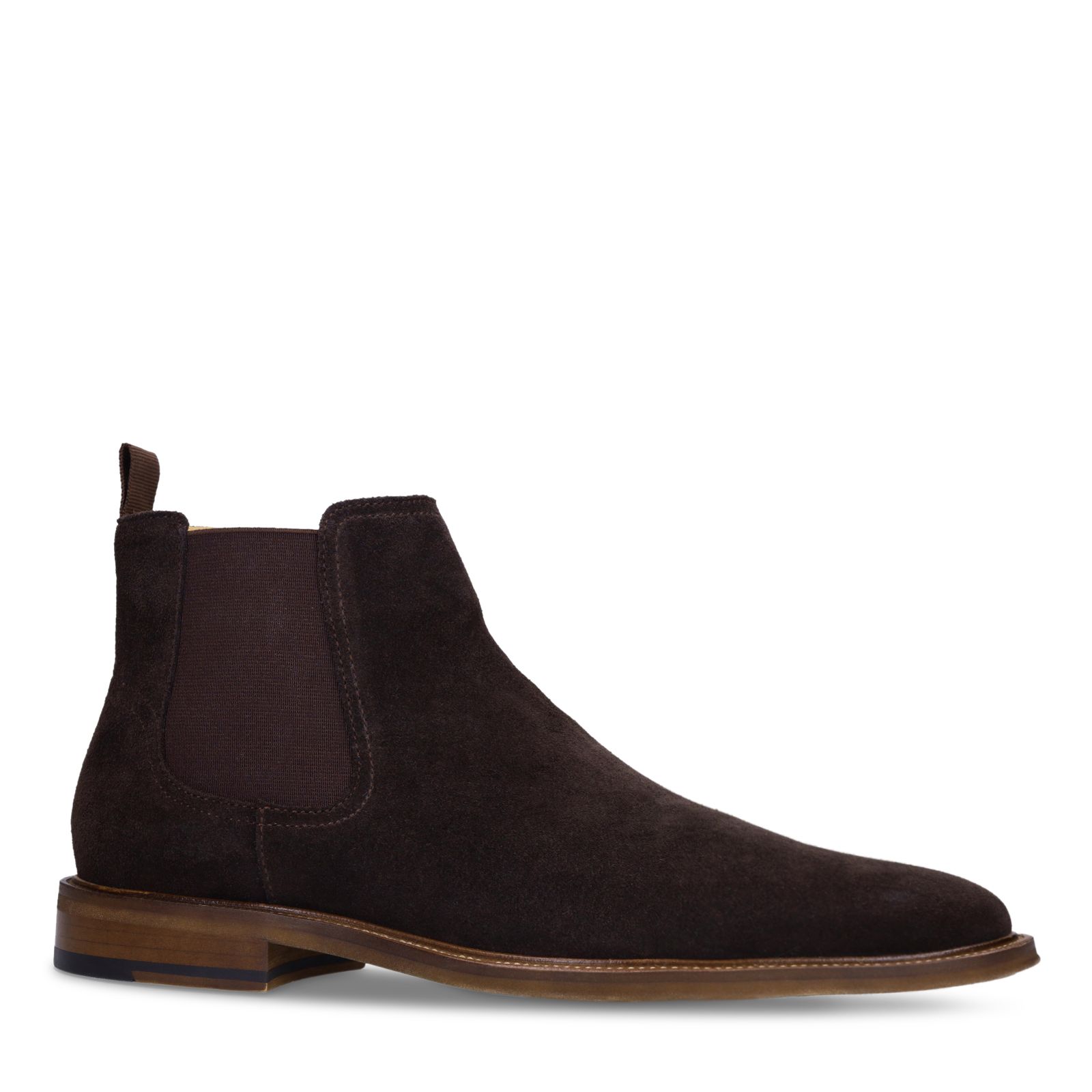 Braune Chelsea Boots aus Veloursleder