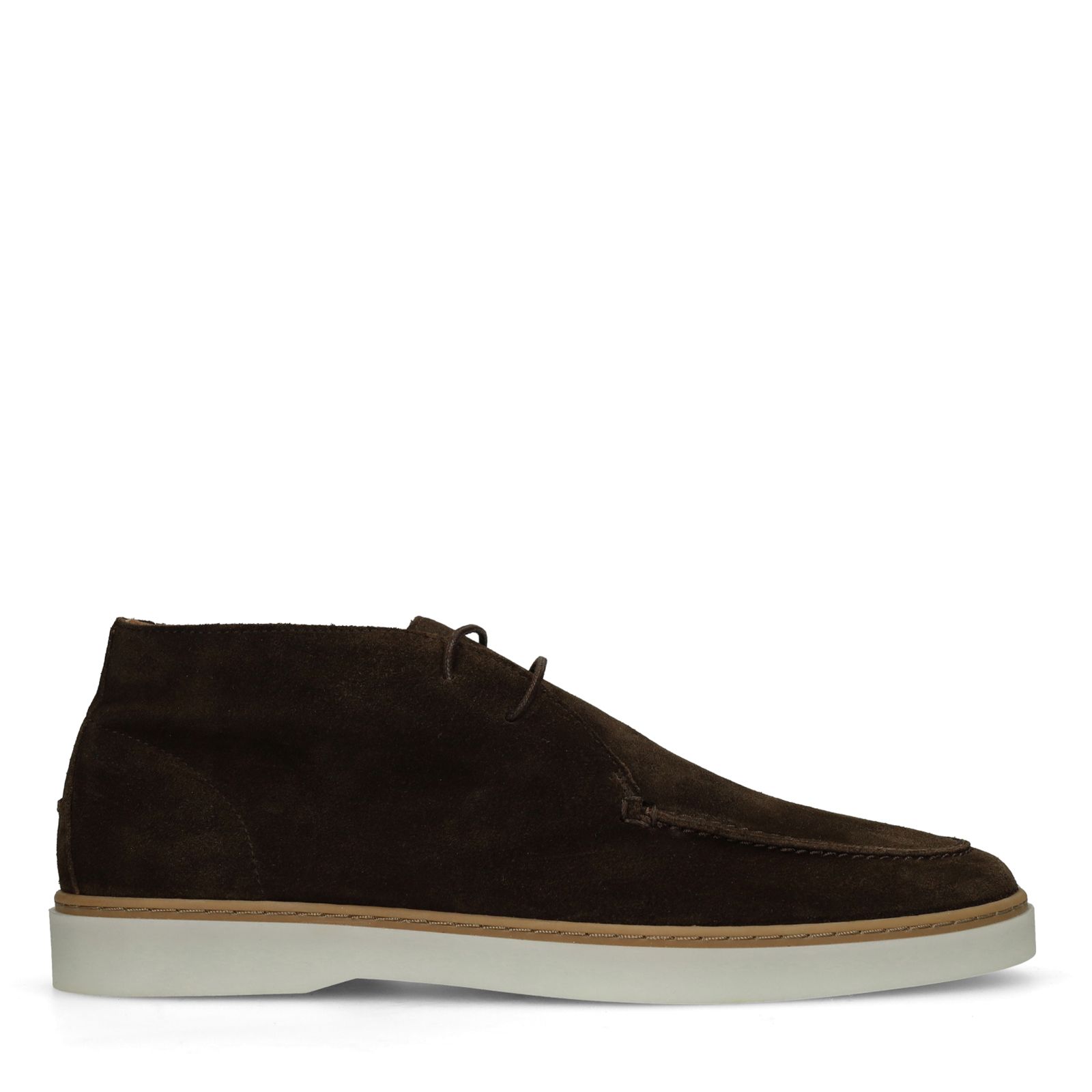 Bruine suède veterschoenen