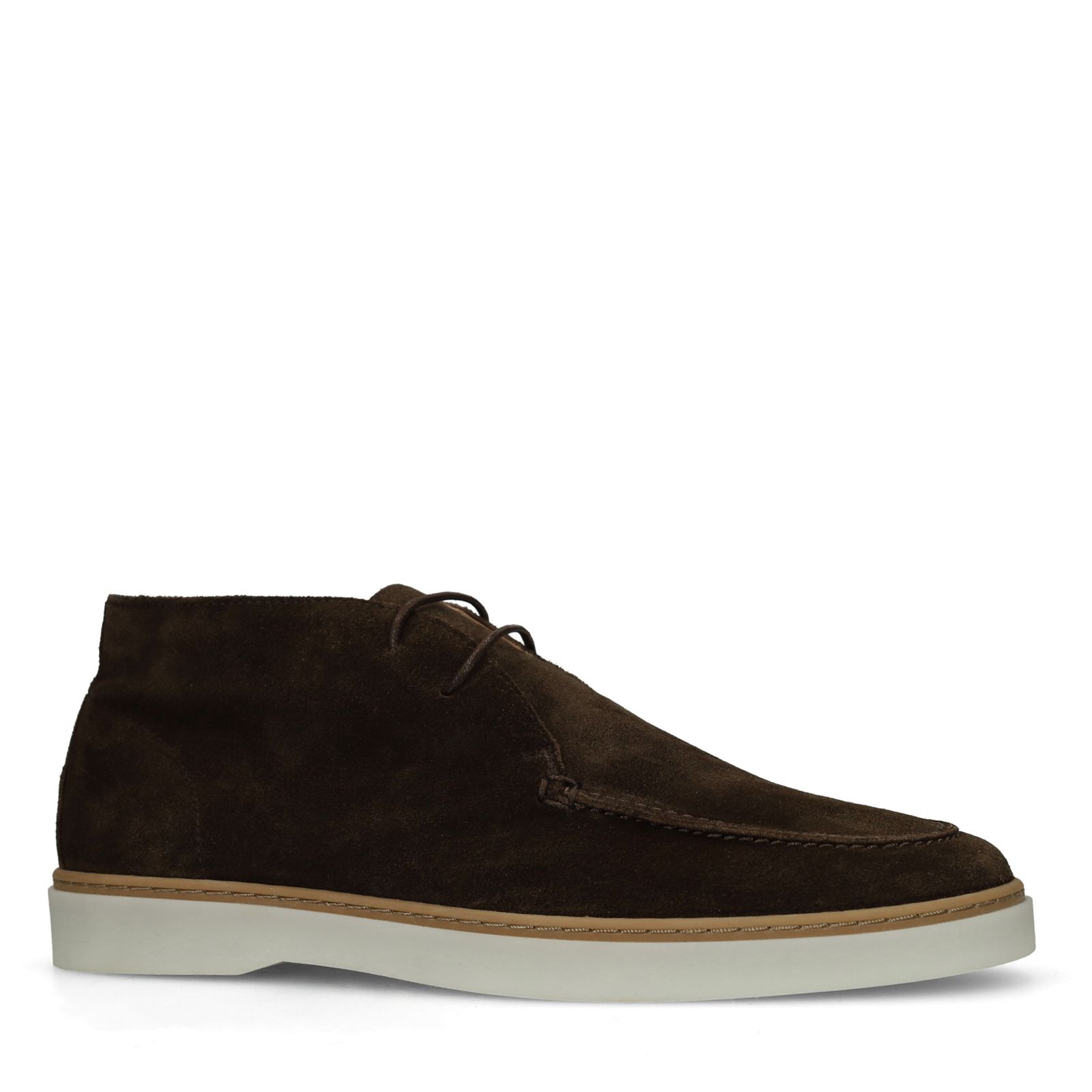 Bruine suède veterschoenen