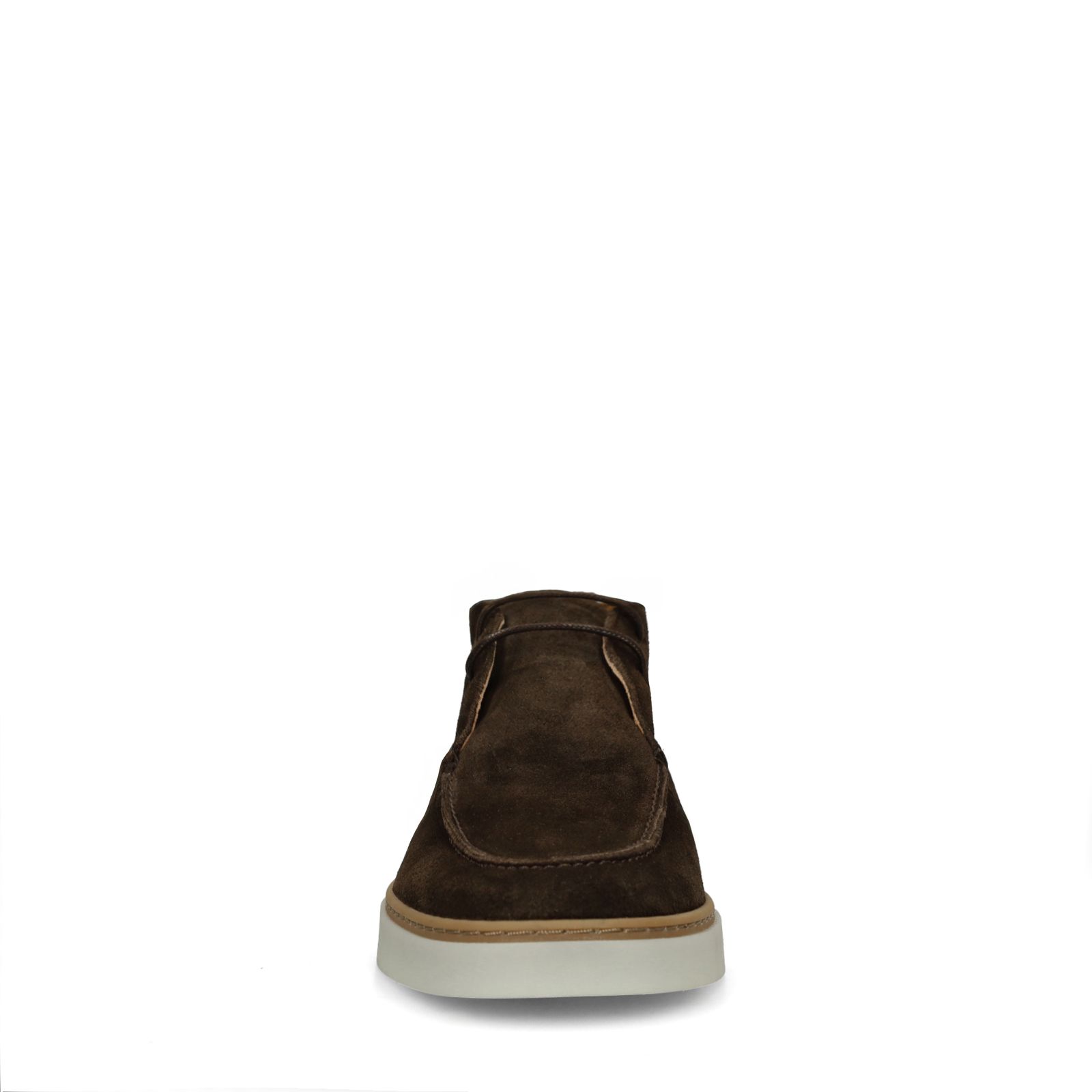 Bruine suède veterschoenen