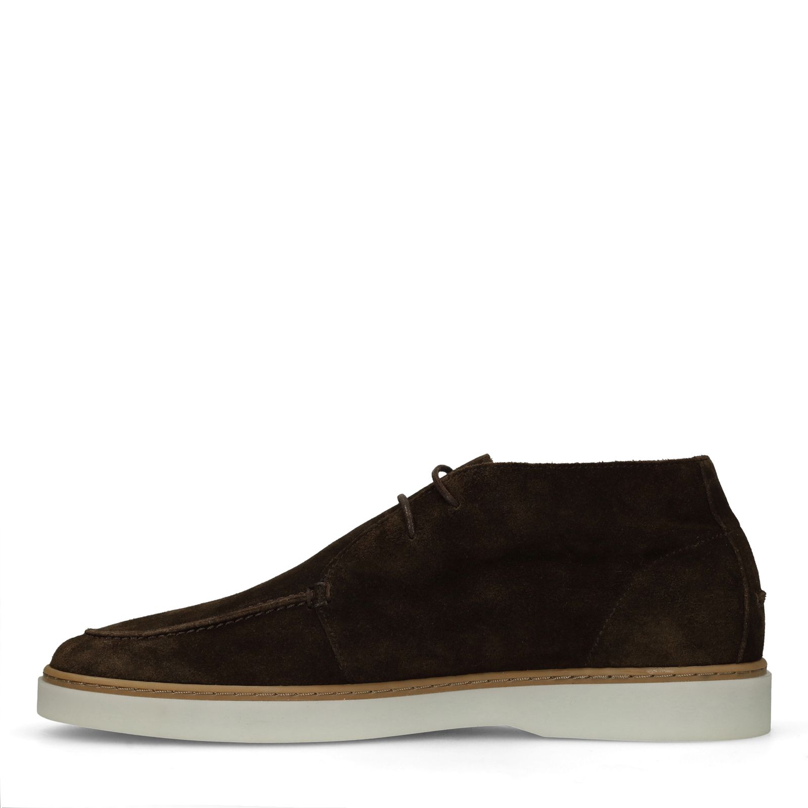 Bruine suède veterschoenen