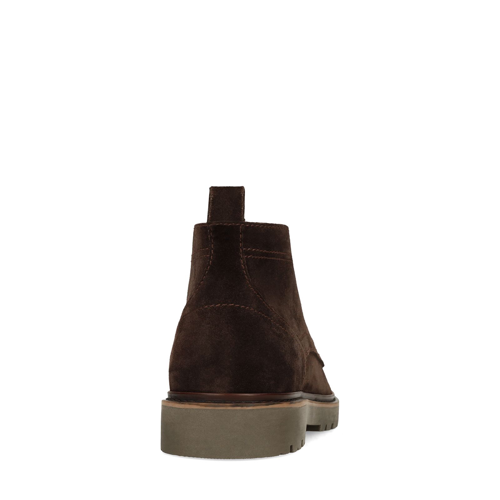 Braune Schnürboots aus Veloursleder