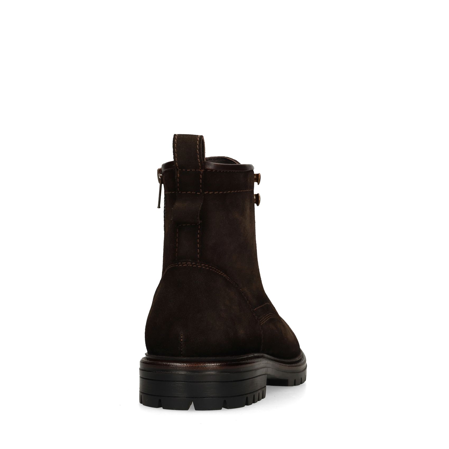 Bruine suede veterschoenen