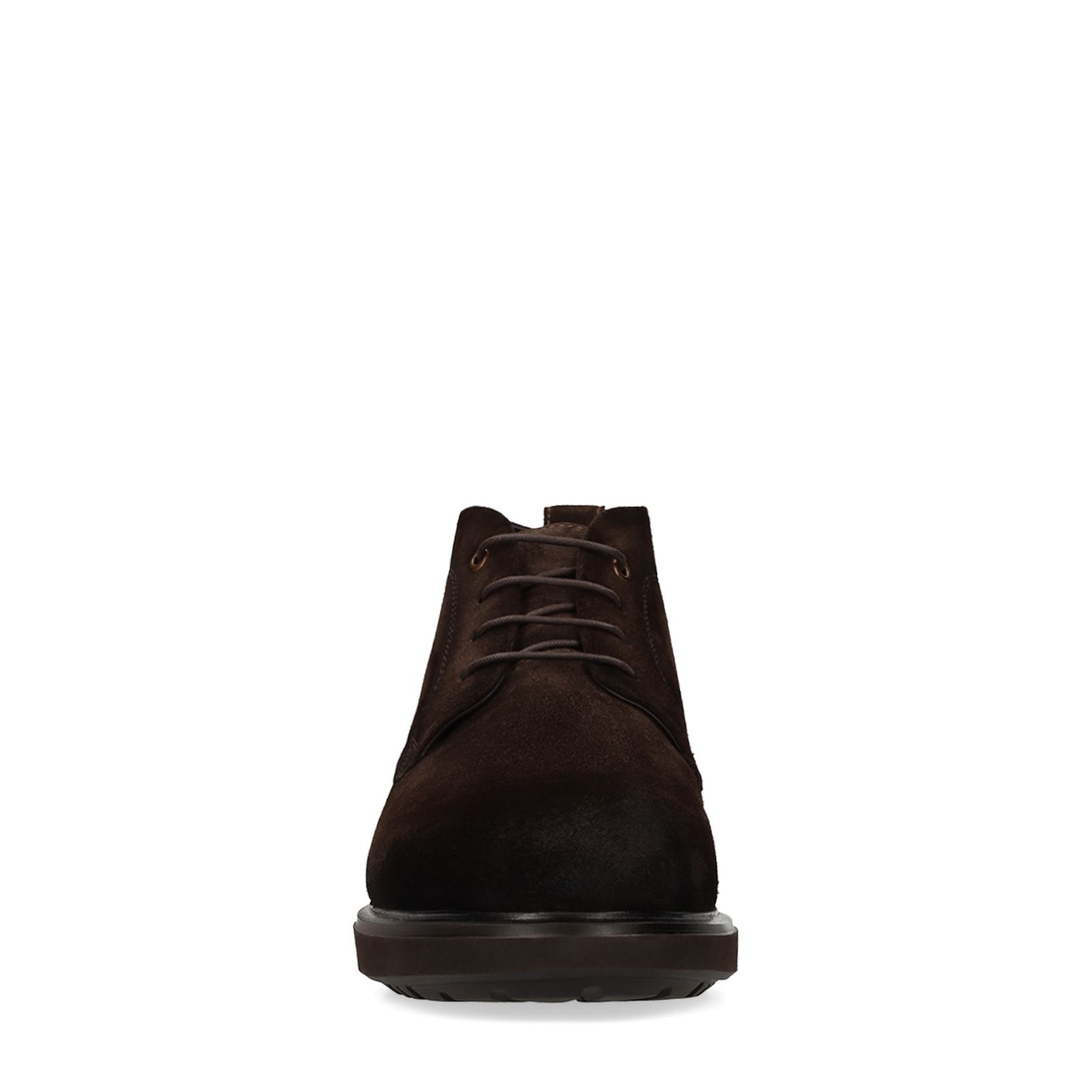 Bruine suède veterschoenen