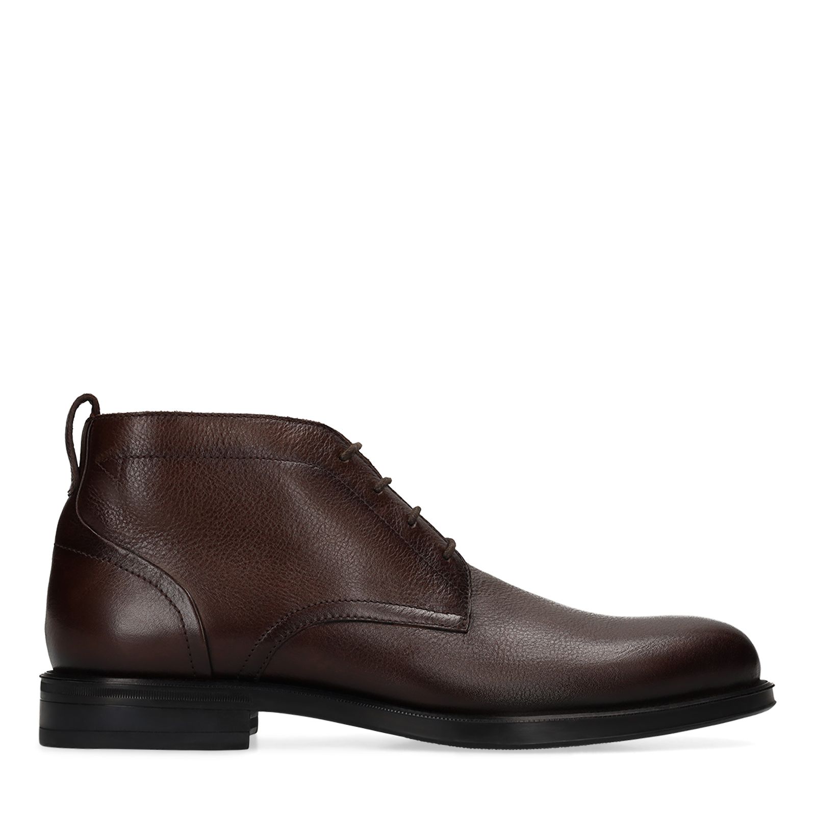 Bruine leren veterschoenen