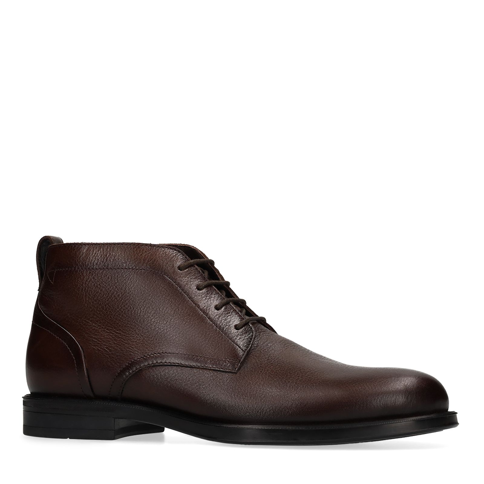 Bruine leren veterschoenen