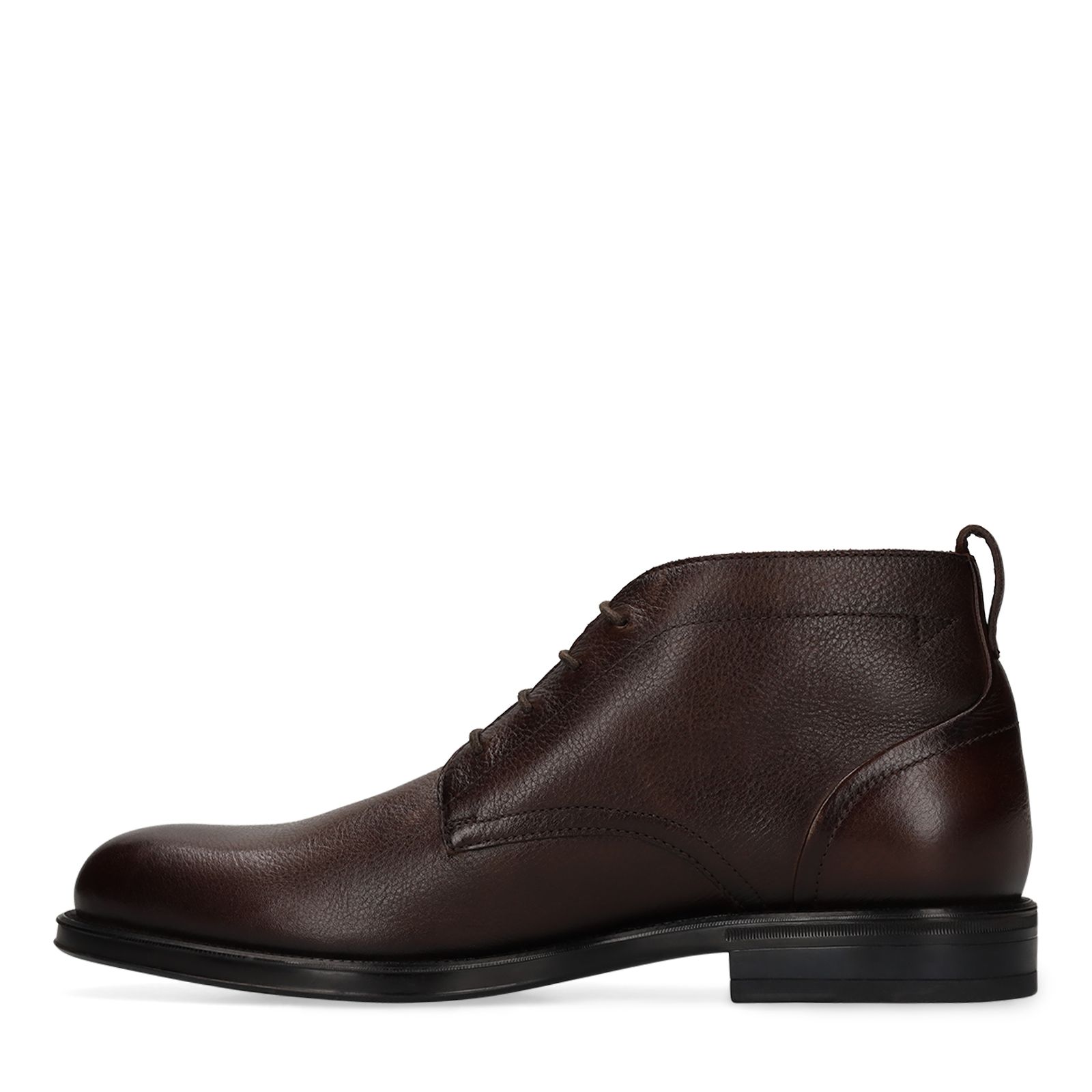 Bruine leren veterschoenen