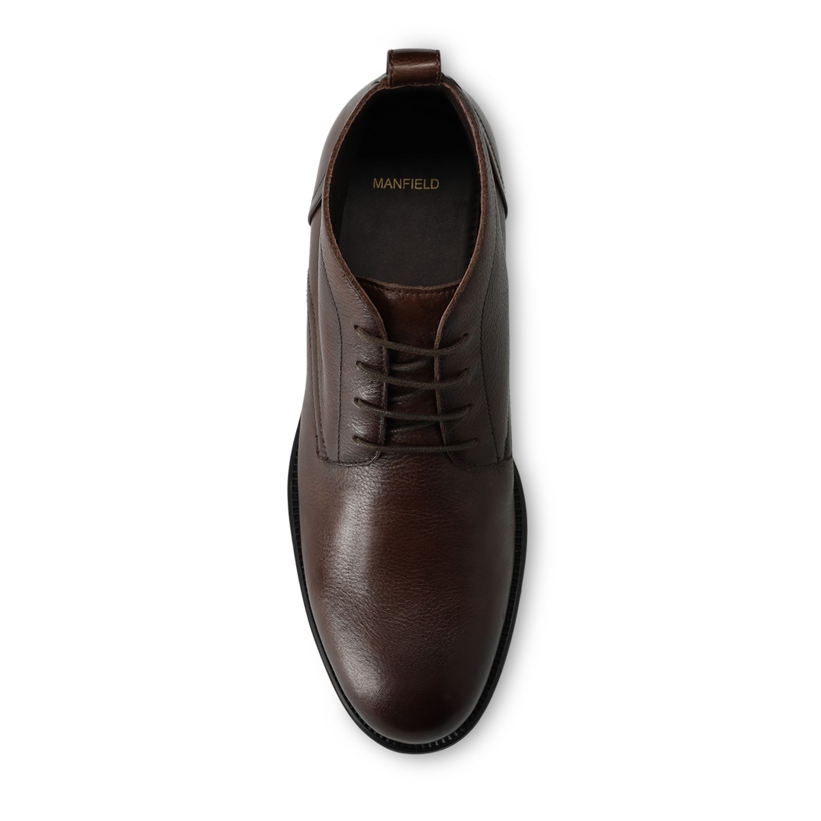 Bruine leren veterschoenen