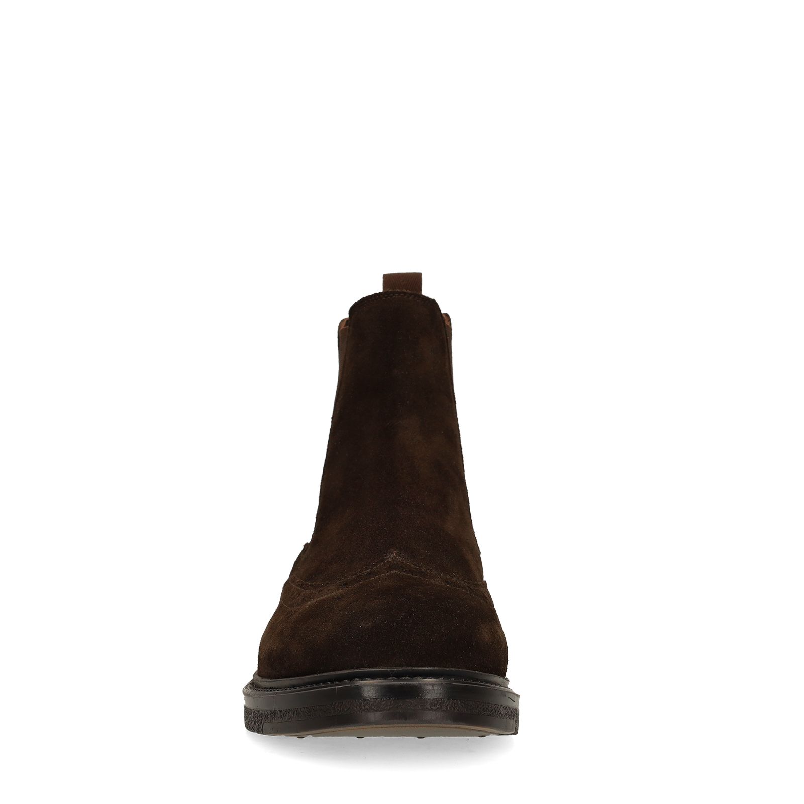 Donkerbruine suède chelsea boots