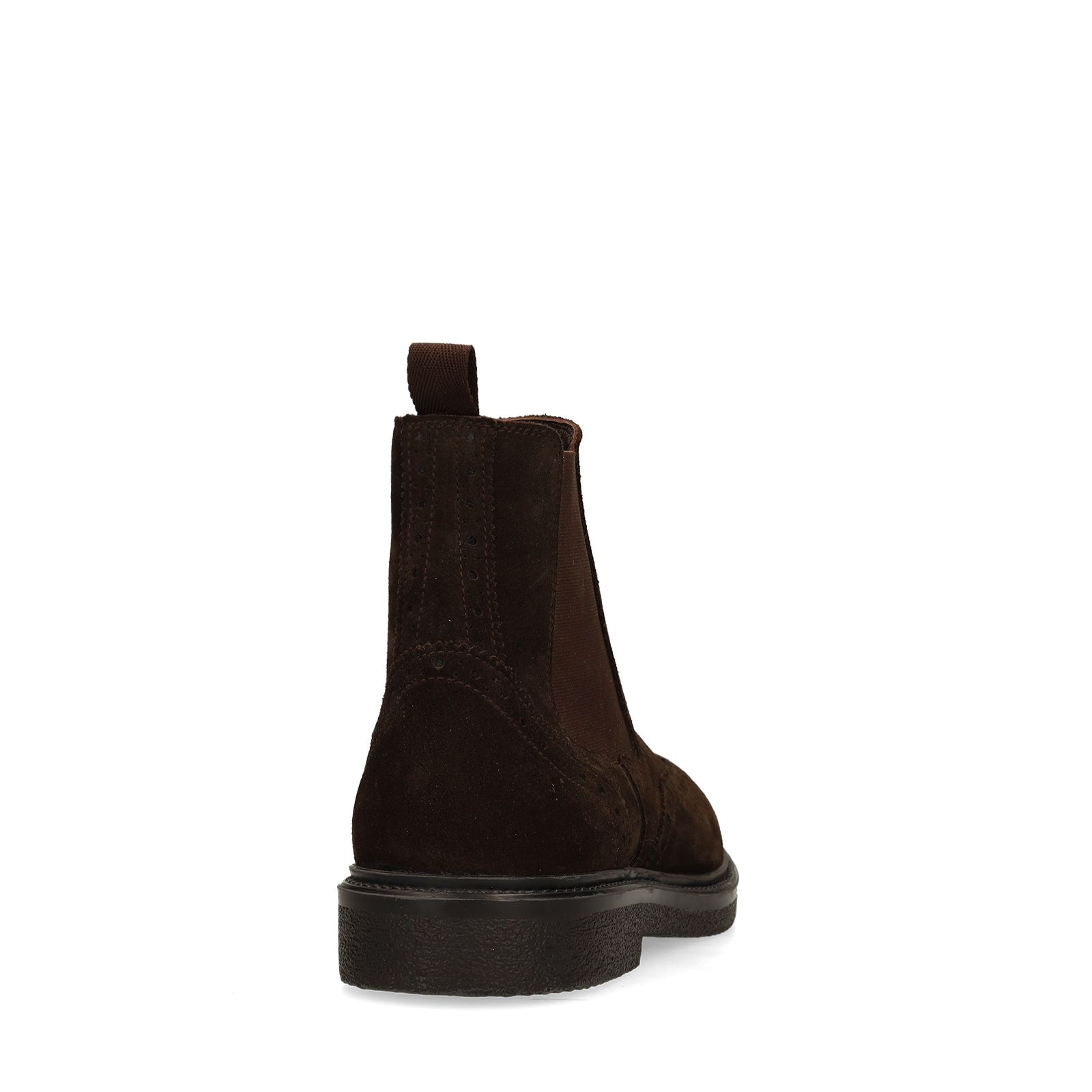 Donkerbruine suède chelsea boots