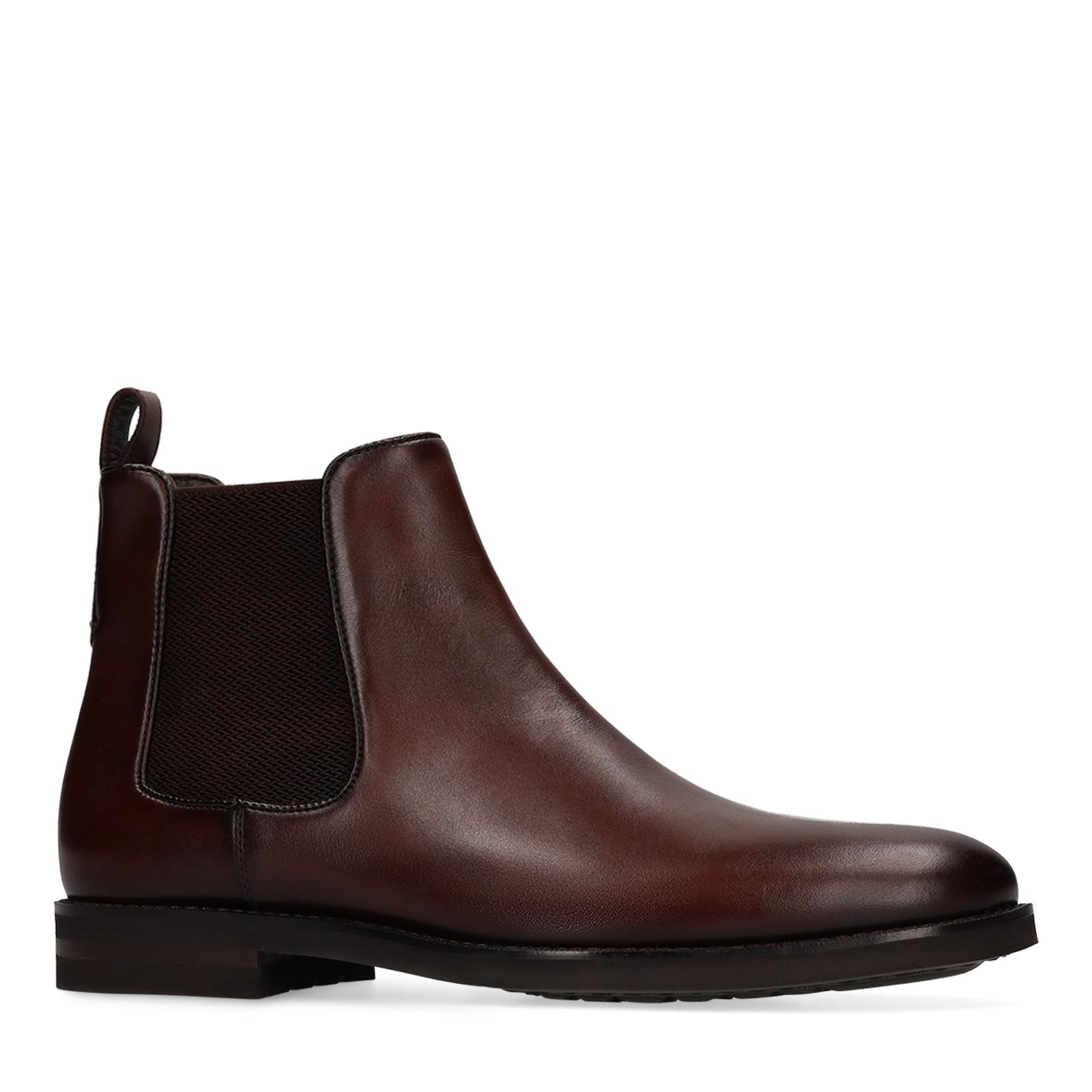 Bruine leren chelsea boots