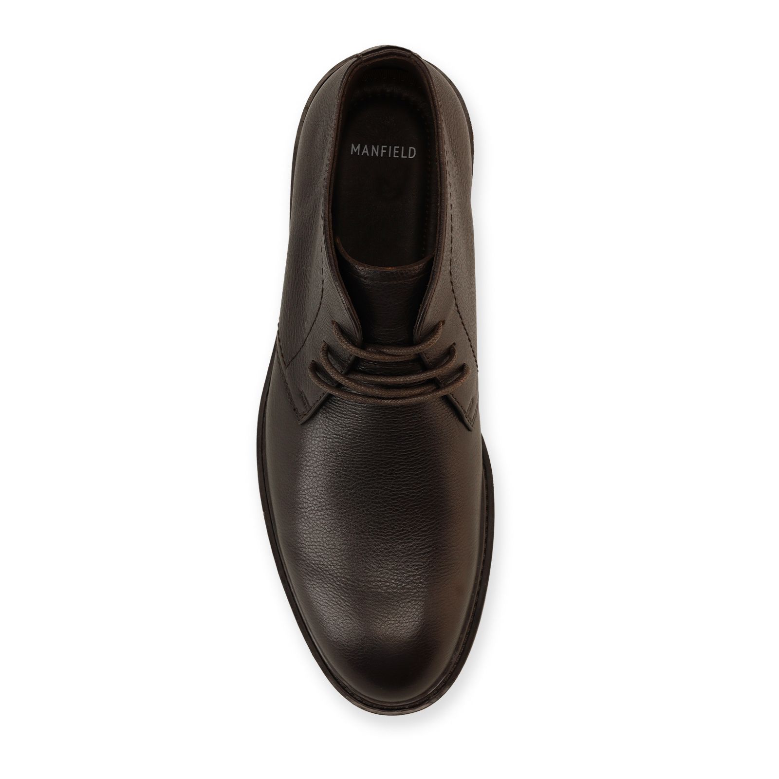 Dunkelbraune Lederschnürschuhe