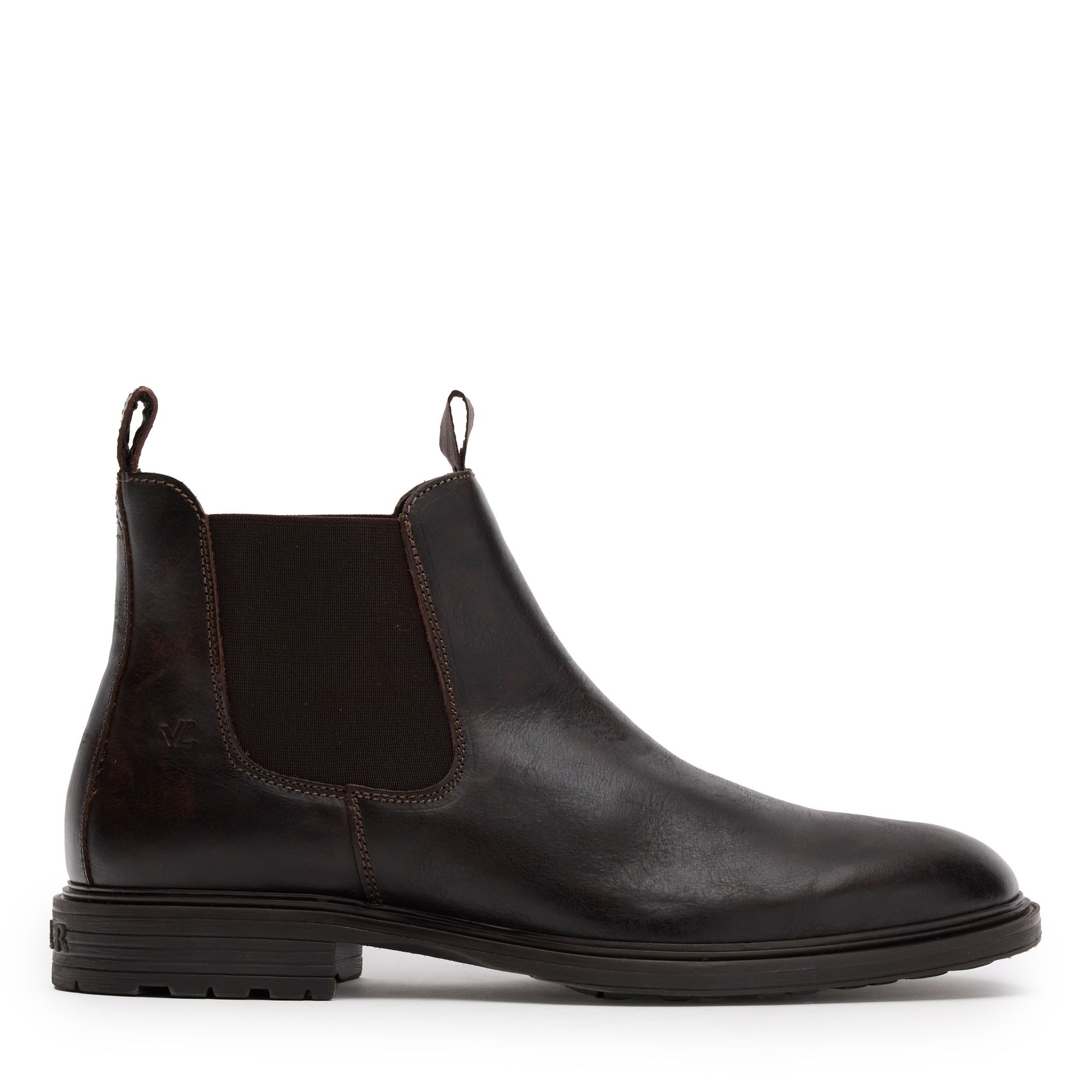 Zwarte leren chelsea boots