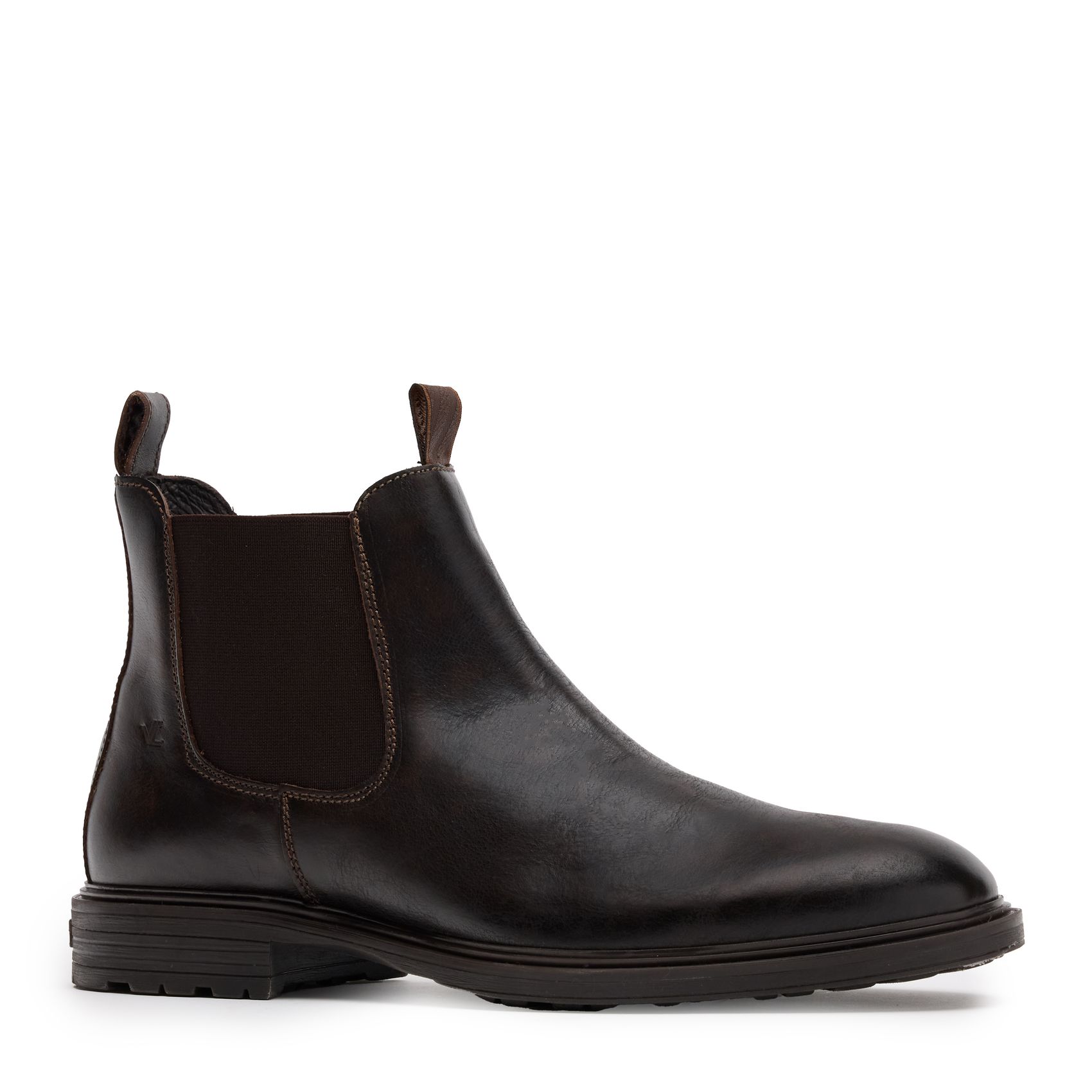 Zwarte leren chelsea boots