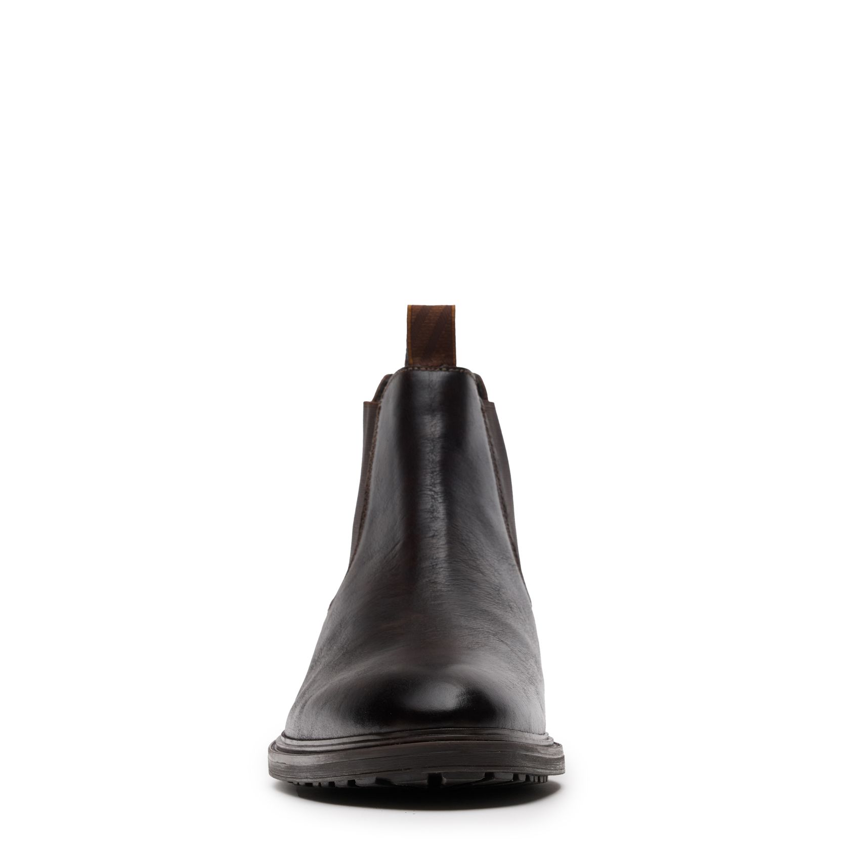 Zwarte leren chelsea boots