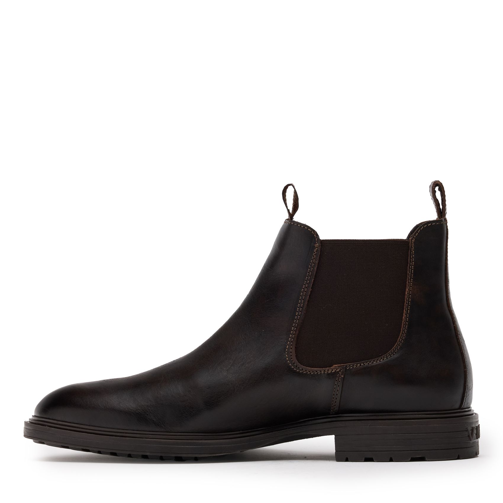Zwarte leren chelsea boots