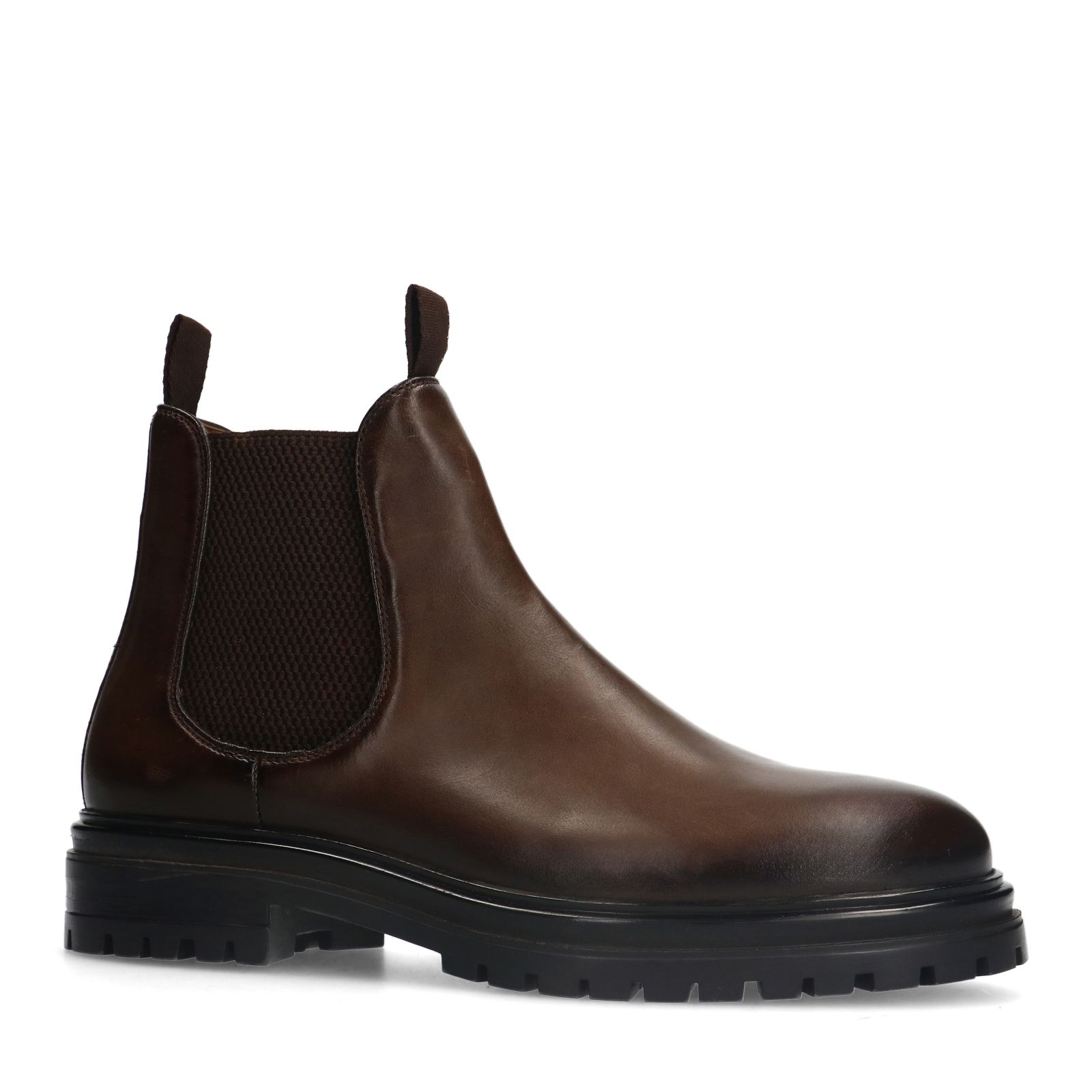 Braune Chelsea Boots aus Leder