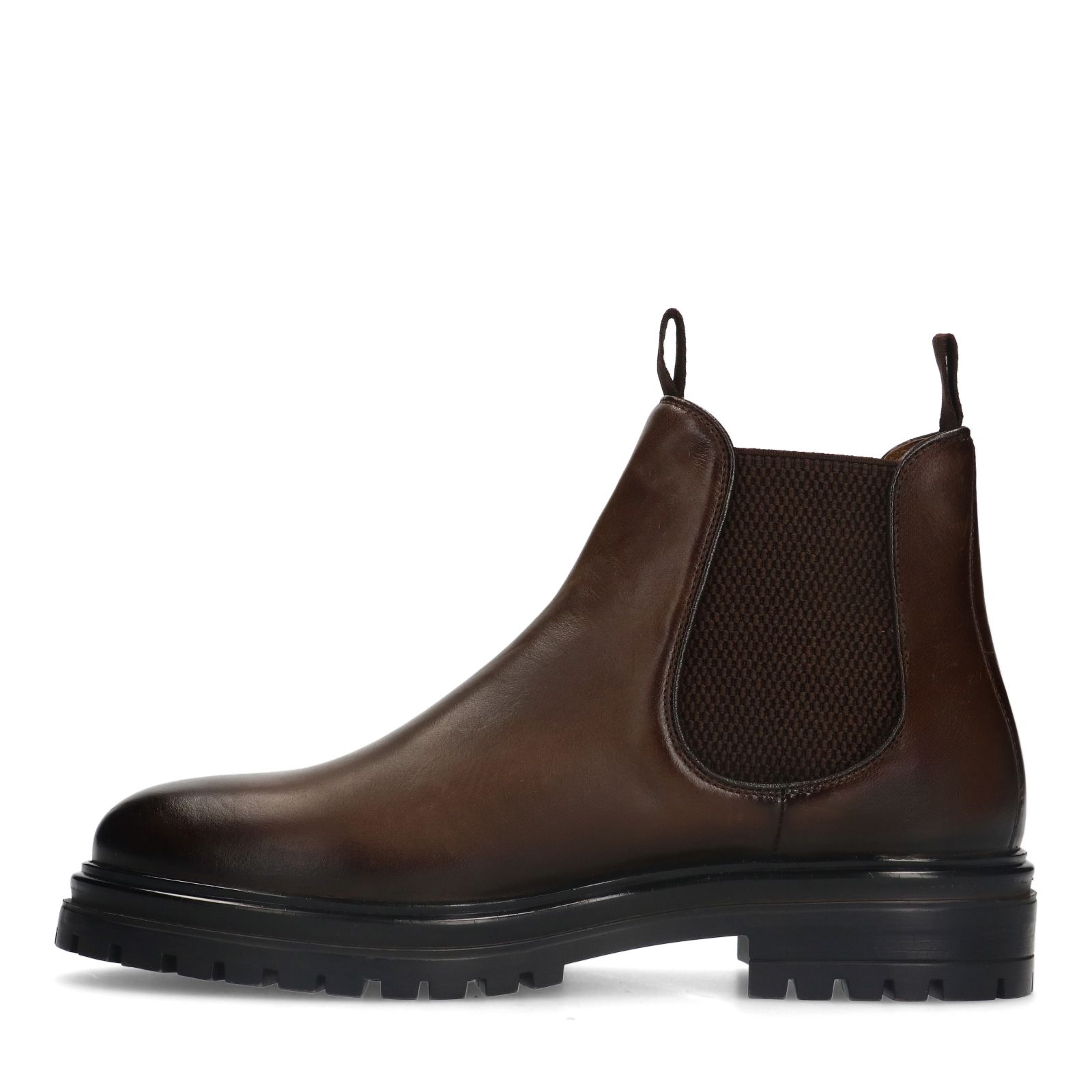 Braune Chelsea Boots aus Leder