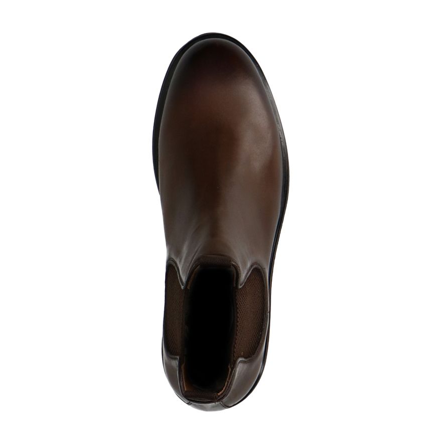 Braune Chelsea Boots aus Leder