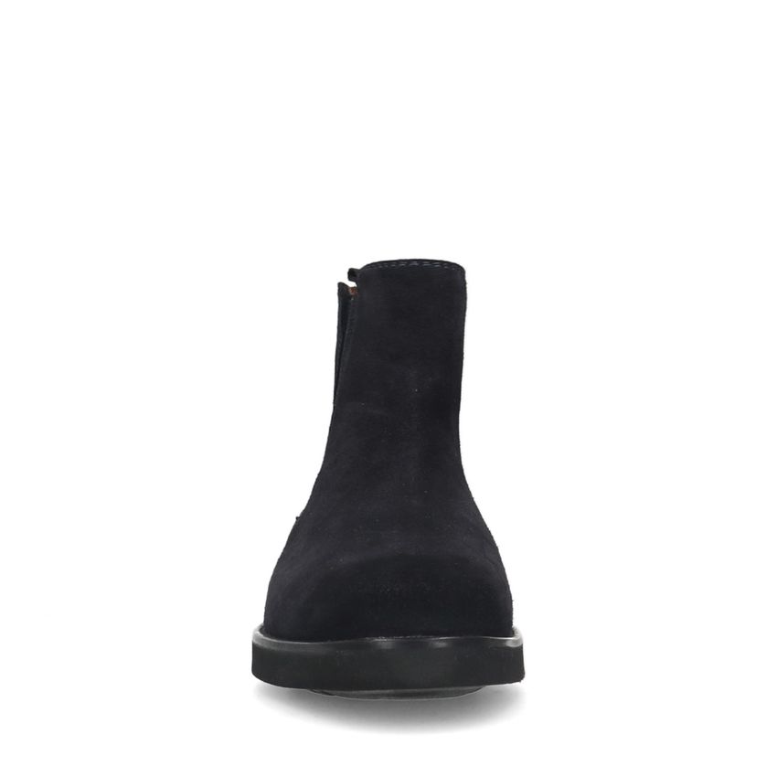 Blauwe suède chelsea boots