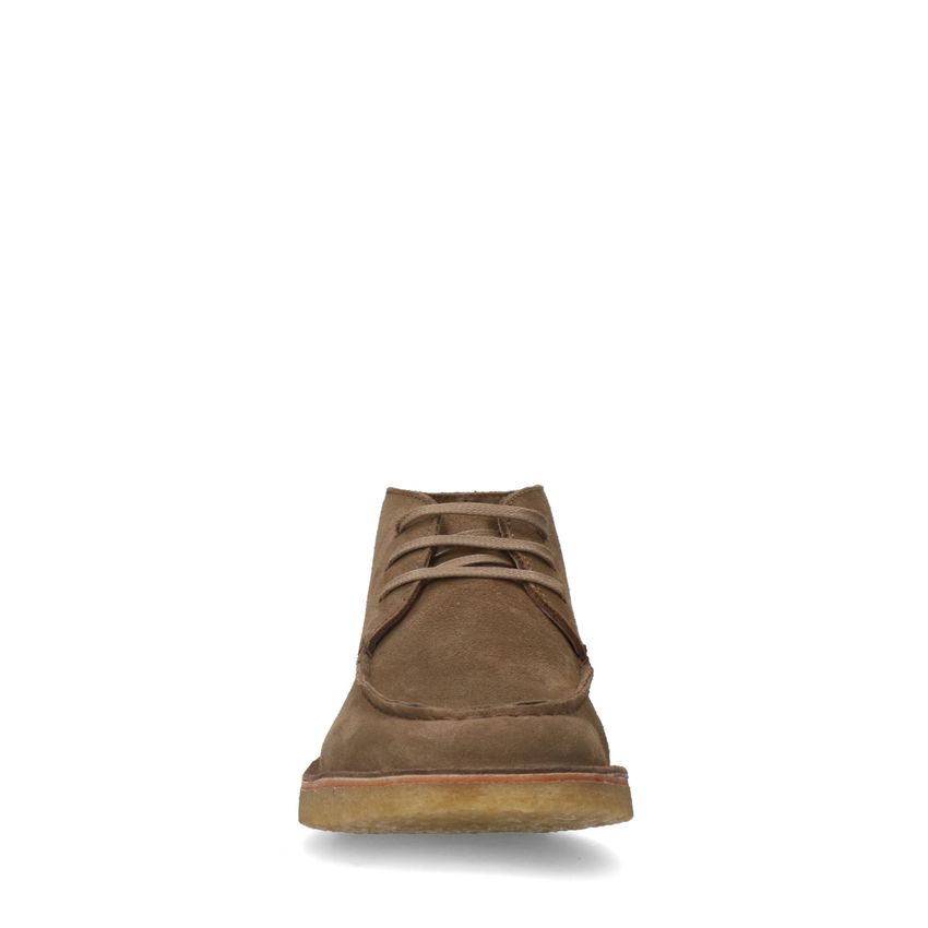 Taupe suède veterboots
