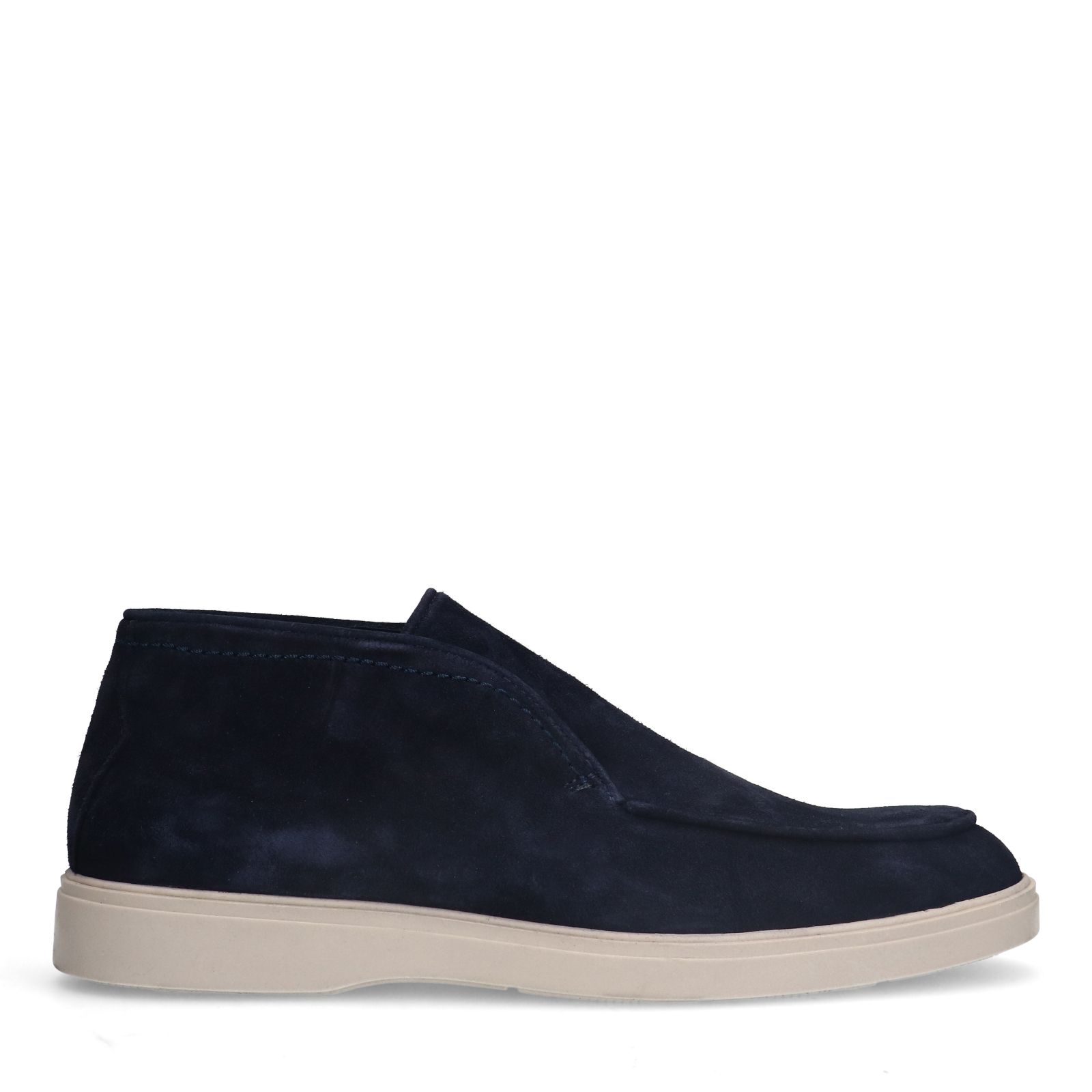 Donkerblauwe suède boots