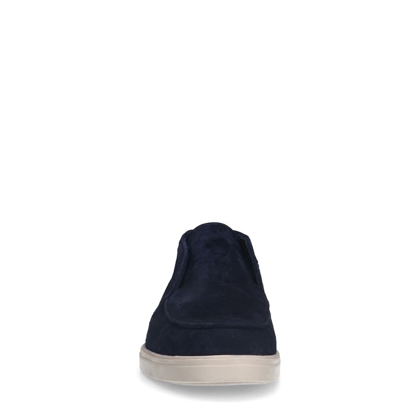 Donkerblauwe suède boots