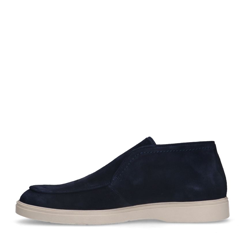 Donkerblauwe suède boots