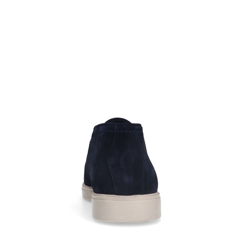 Donkerblauwe suède boots