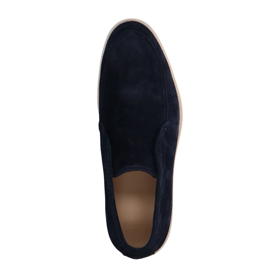 Donkerblauwe suède boots
