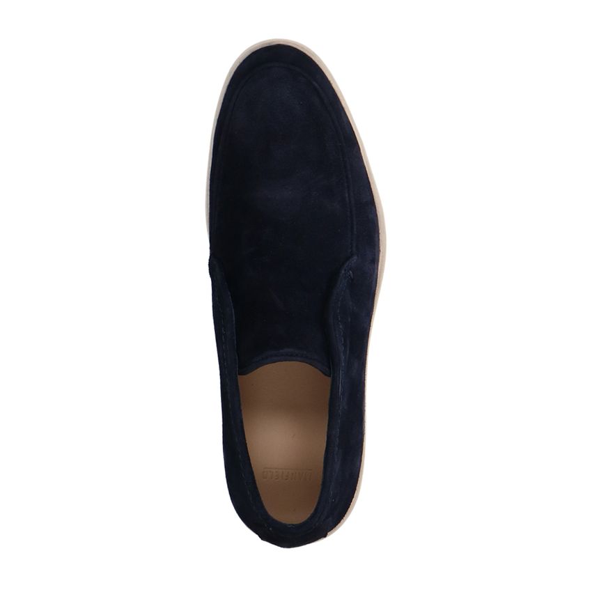 Donkerblauwe suède boots