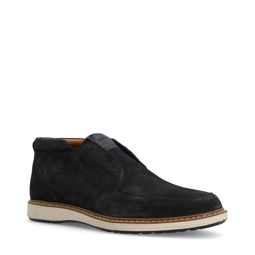 Navy suède chelsea boots