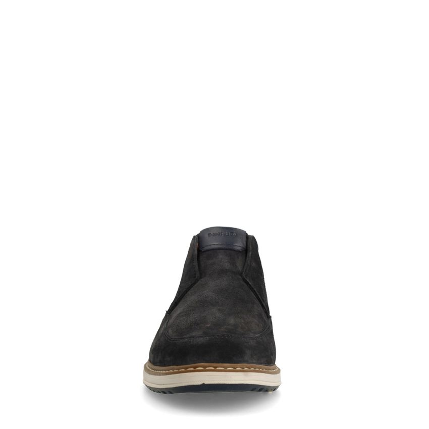 Navy suède chelsea boots