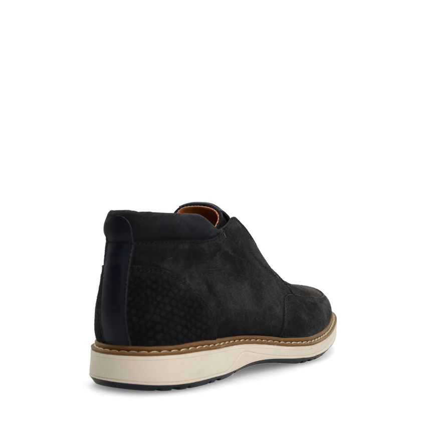 Navy suède chelsea boots