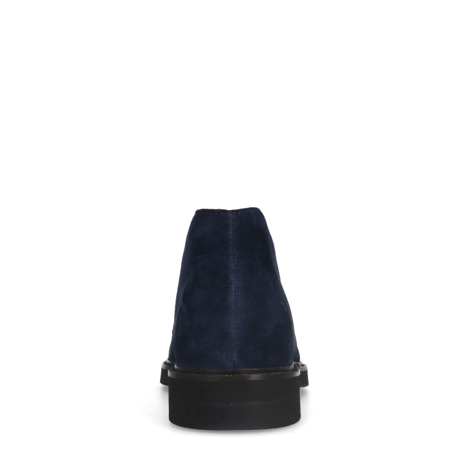Donkerblauwe suède veterboots