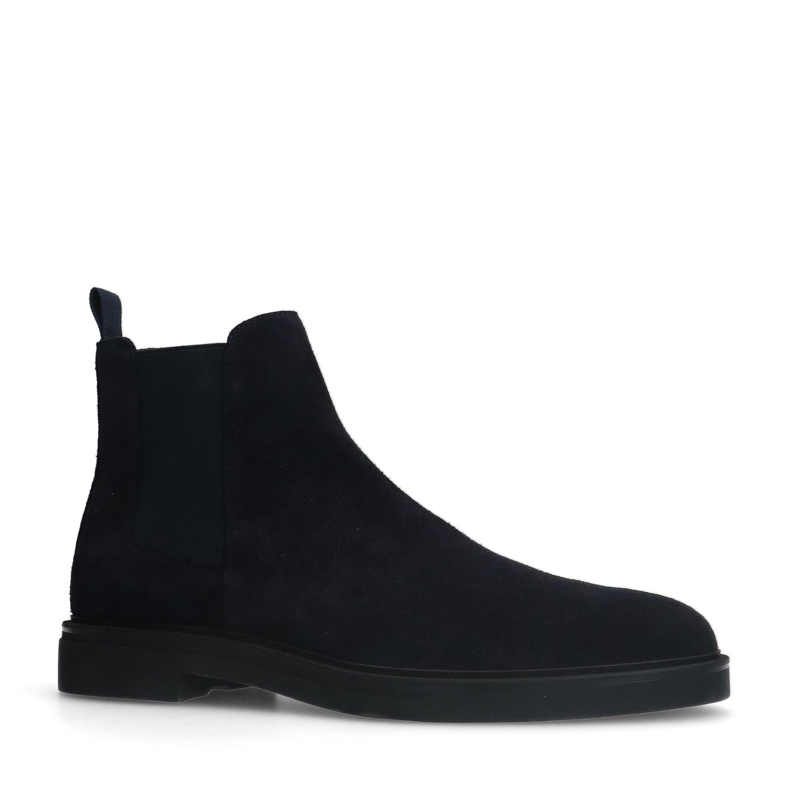 Donkerblauwe suède chelsea boots