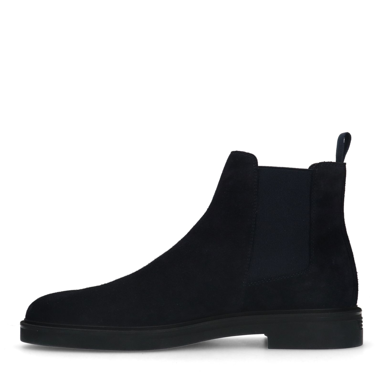 Donkerblauwe suède chelsea boots