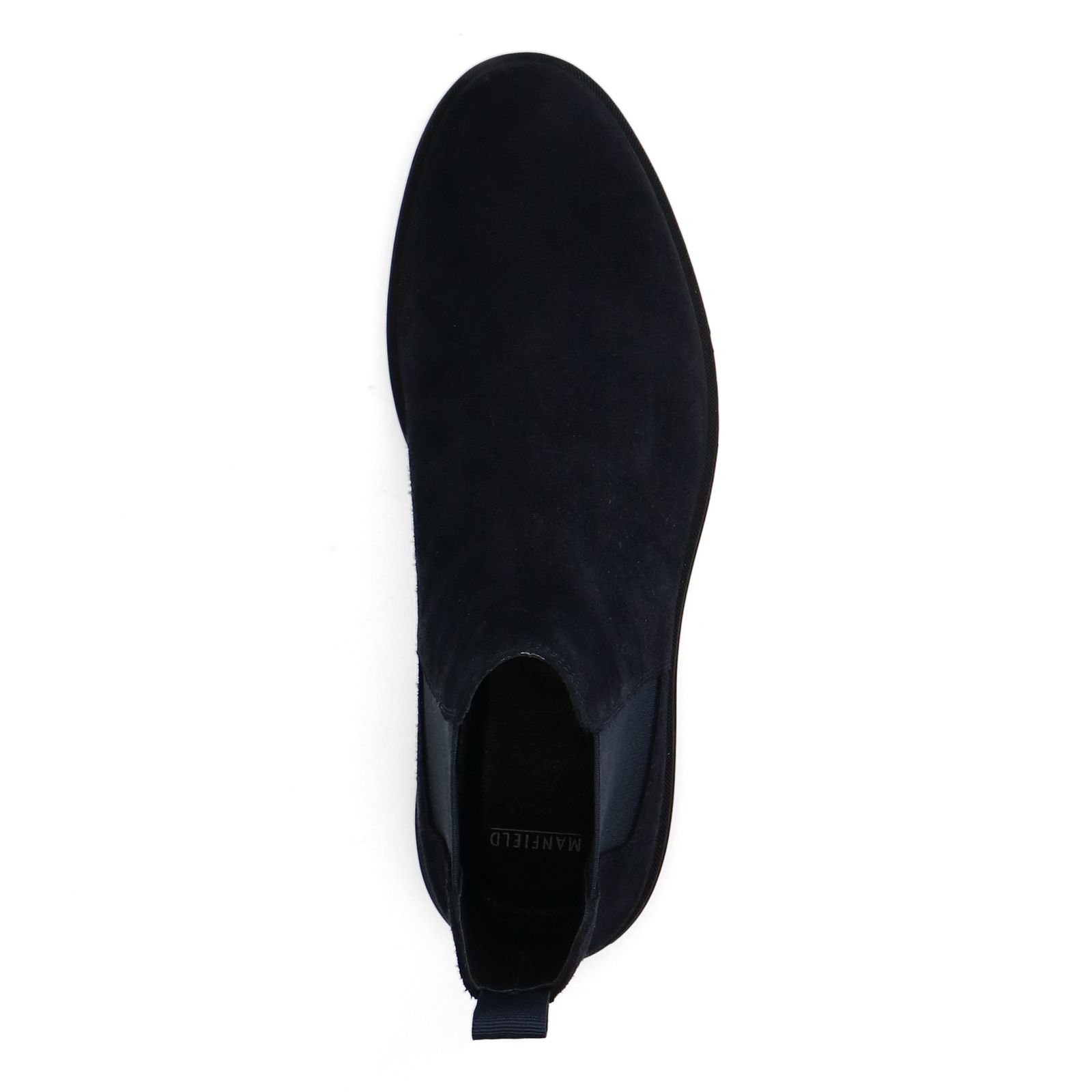 Donkerblauwe suède chelsea boots