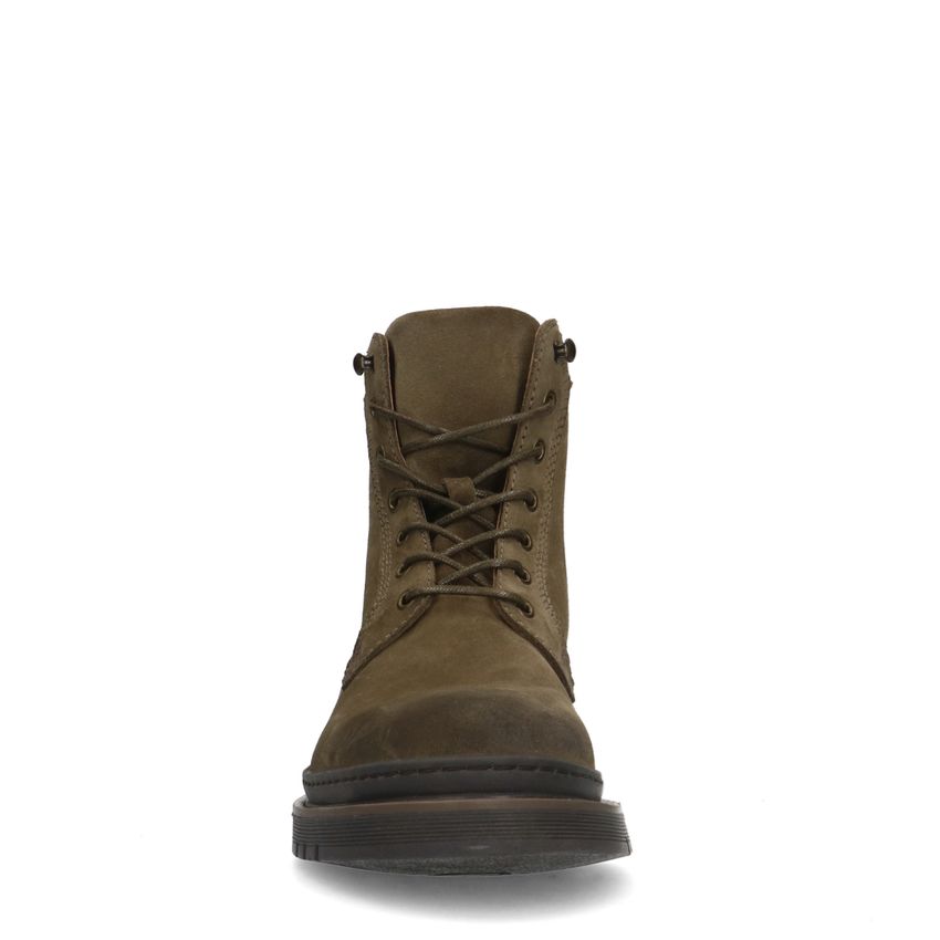 Khaki suède veterboots