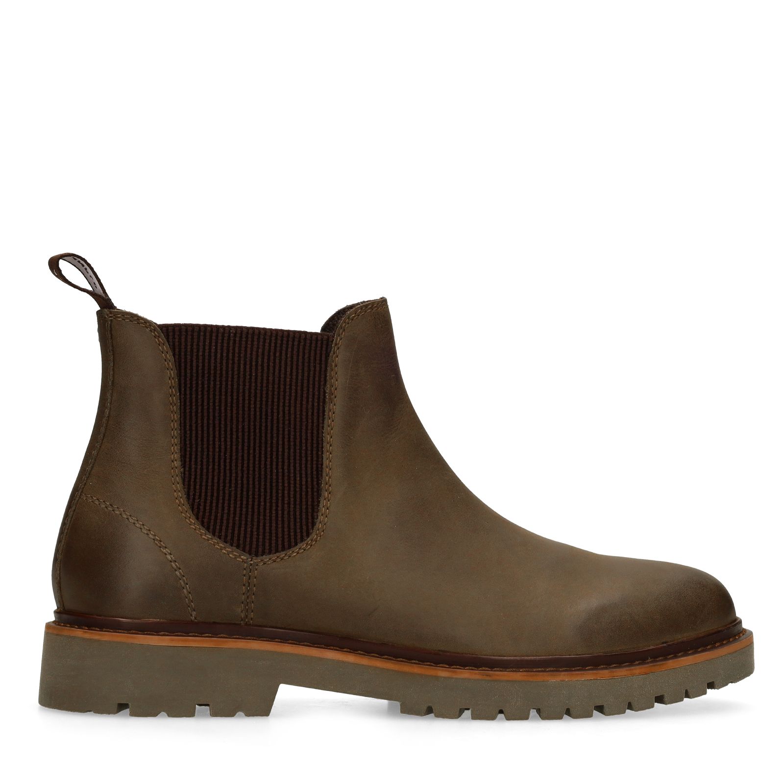 Groene nubuck chelsea boots
