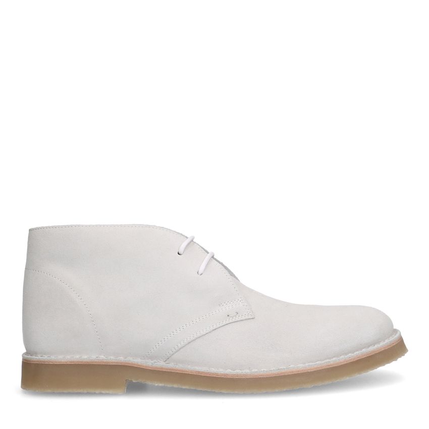 Witte suède verterschoenen