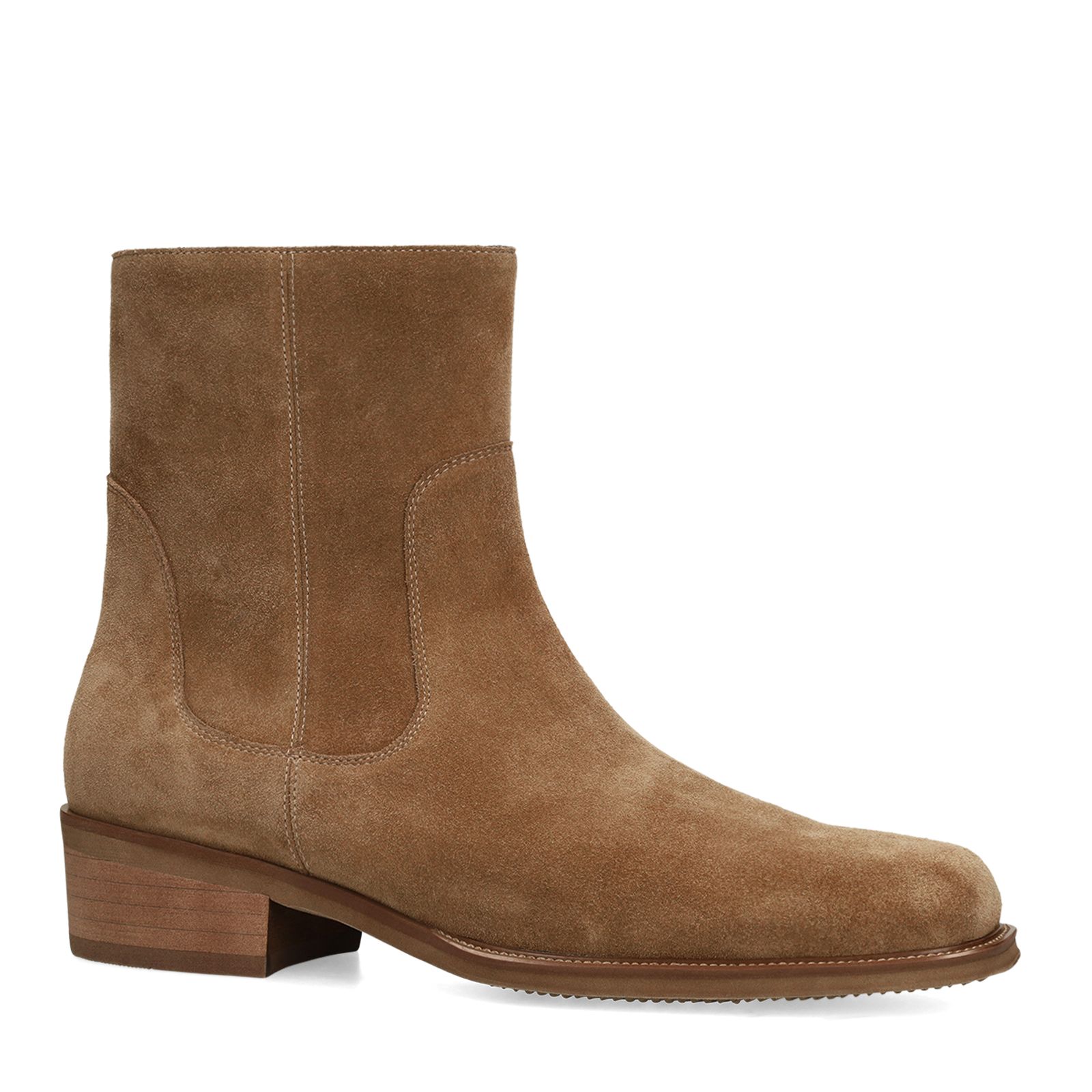 Taupe suède boots