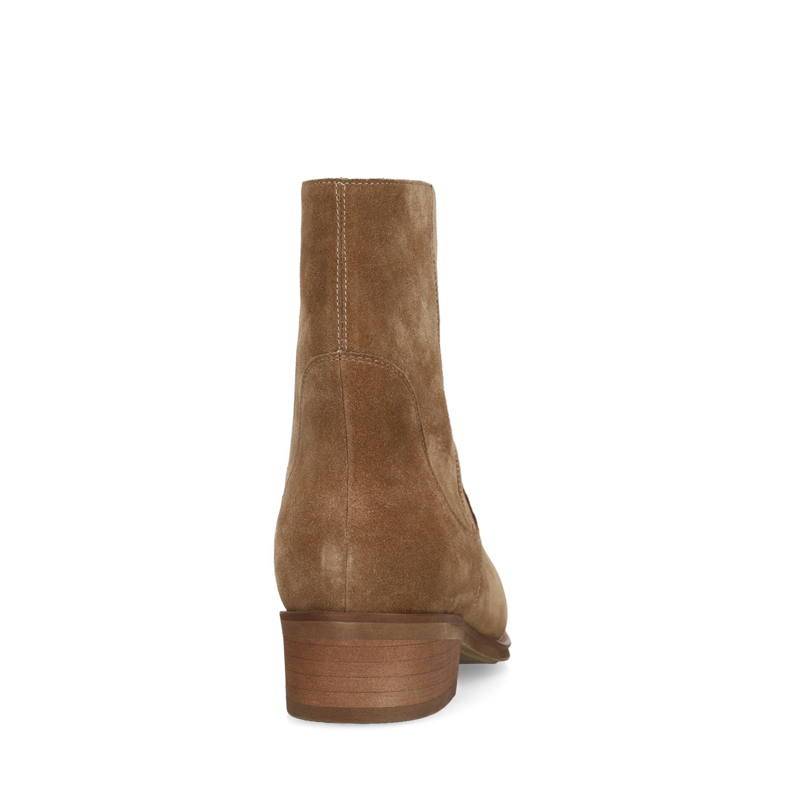 Taupe Veloursleder-Boots
